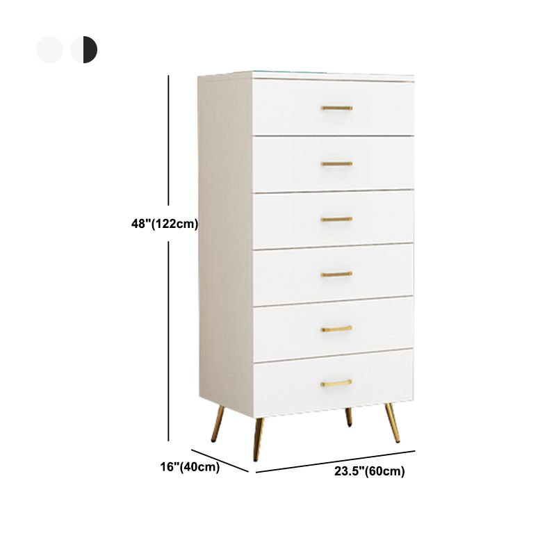 15.75" Wide Wood Accent Chest with Soft Close Drawers Scratch Resistant Chest