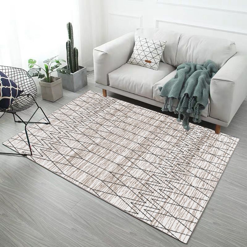 Minimalistischer, moderner Teppich für den Innenbereich, mehrfarbiger geometrischer Teppich, rutschfester, schmutzabweisender, maschinenwaschbarer Teppich für die Heimdekoration