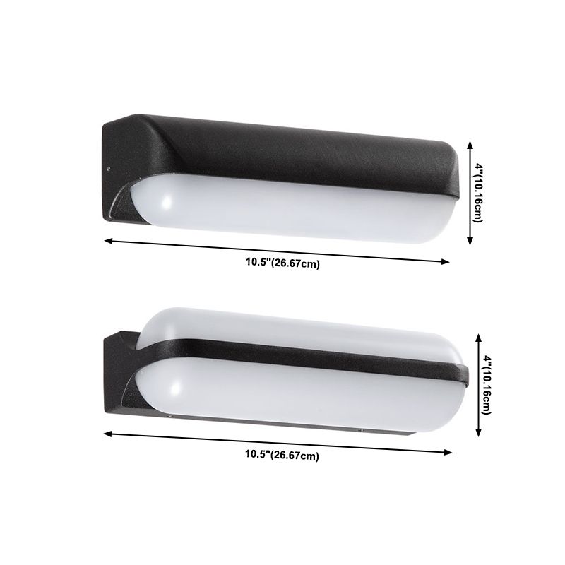 Moderna lampada a parete ovale in alluminio Light Sconce Light per balcone