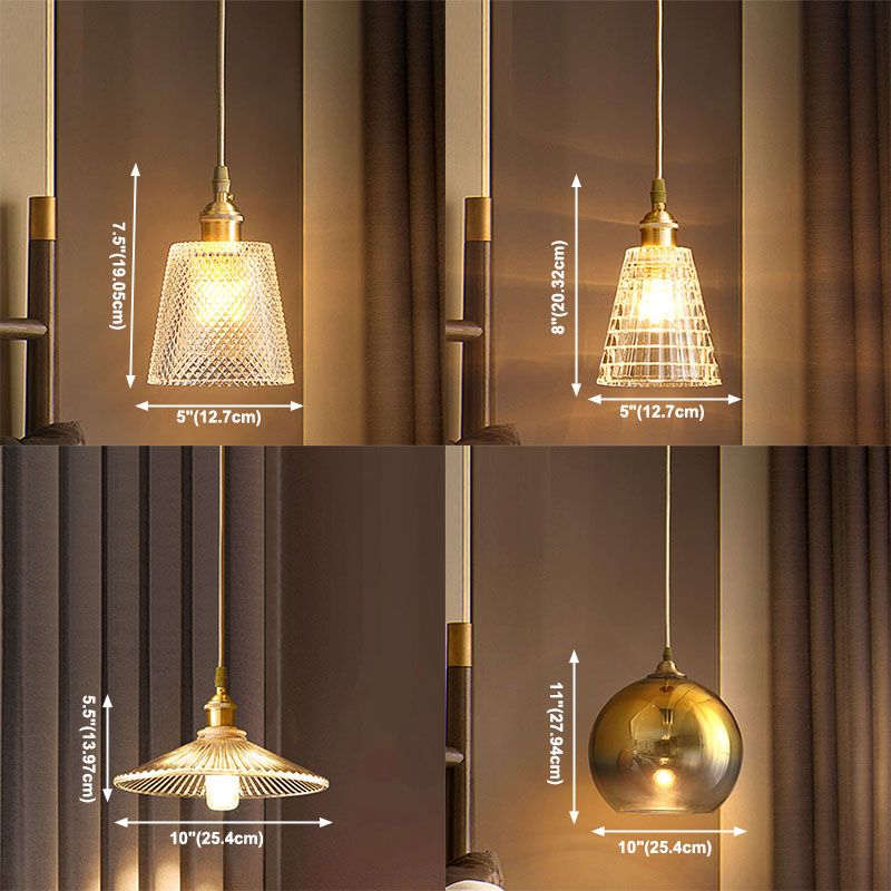 Moderne Einfachheit Bauernhaus Deckenleuchten mit einzigartigen Glasschatten