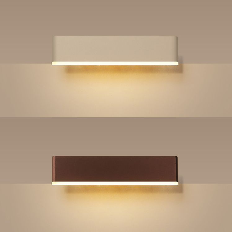 1 Light Geometry Wall Sconce Modern Style Metal Wall Lighting for Bedside