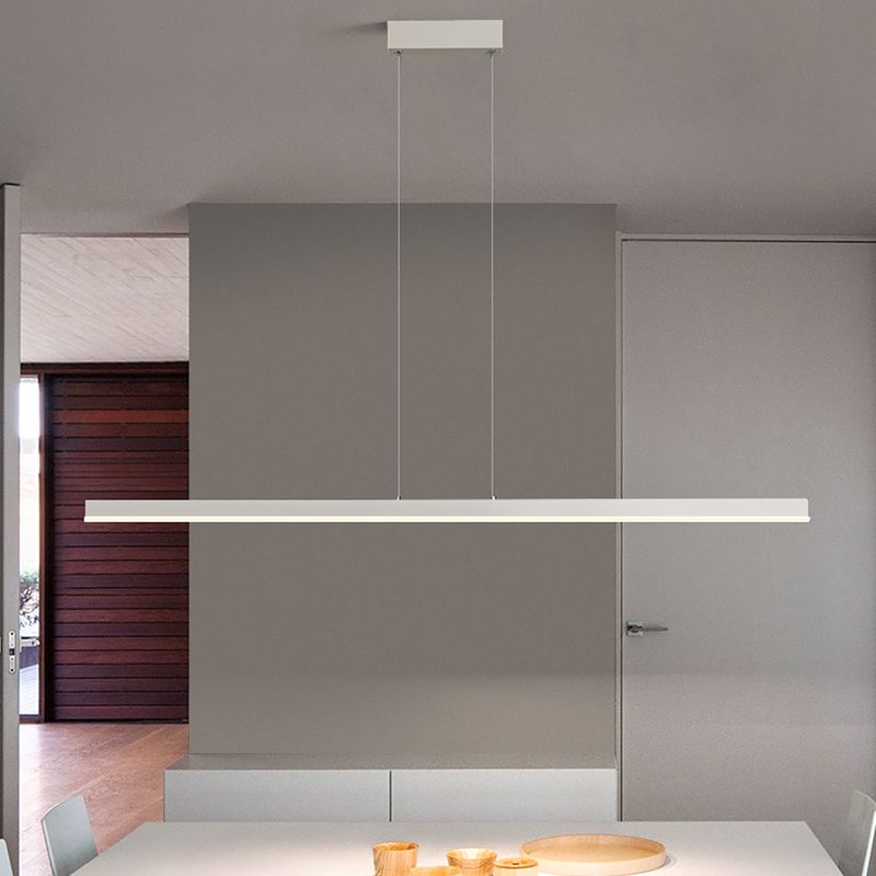 Lámpara moderna de lámpara lineal iluminación lineal lámpara de araña moderna en negro