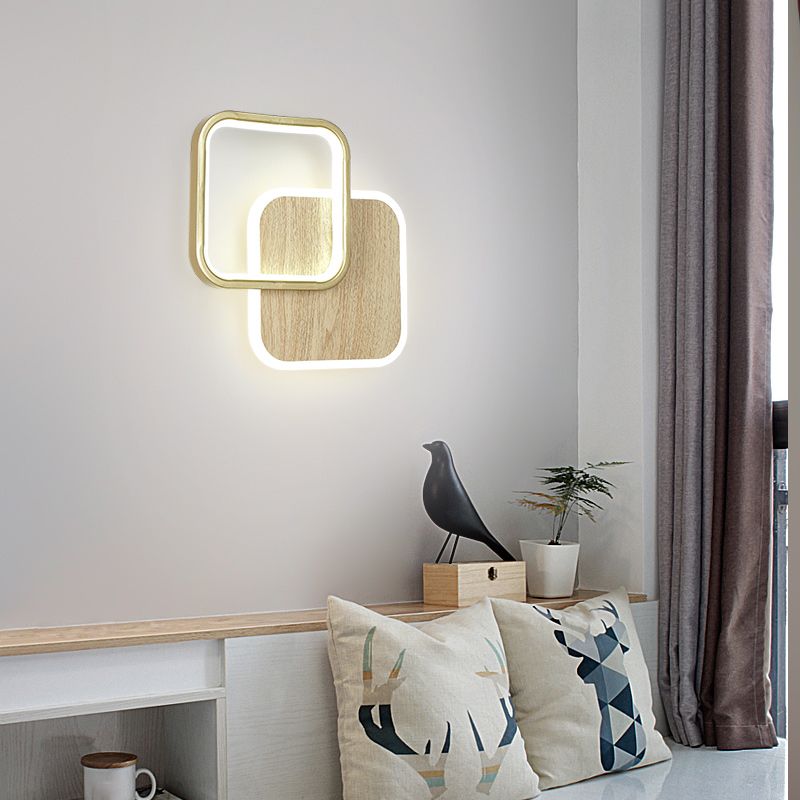 Geometric Wall Lighting Modern Style Wood Wall Lighting Ideas