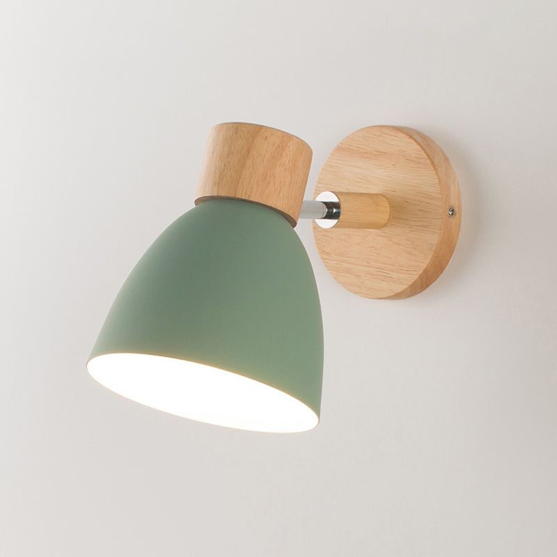 Nordic Style Wall Mount Light Bell Shape Colorful Wall Lamp for Living Room