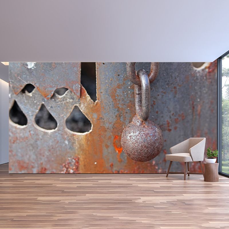 Industrial Style Coherer Murals for Living Room Moisture Resistant, Personalized Size