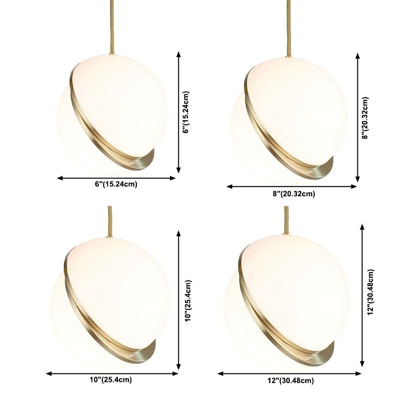 Acrylkugel zeitgenössischer einfacher einzelner Buld -Anhänger LED -Anhänger für Barstudienraum