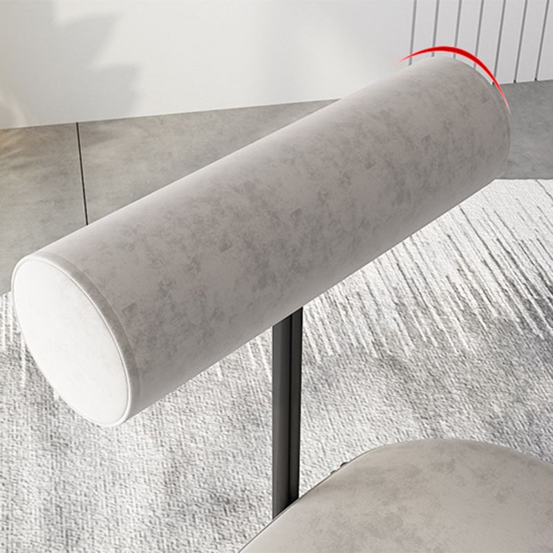 Industrial Style 19.68" Wide Fixed Back Sponge Armless Chair