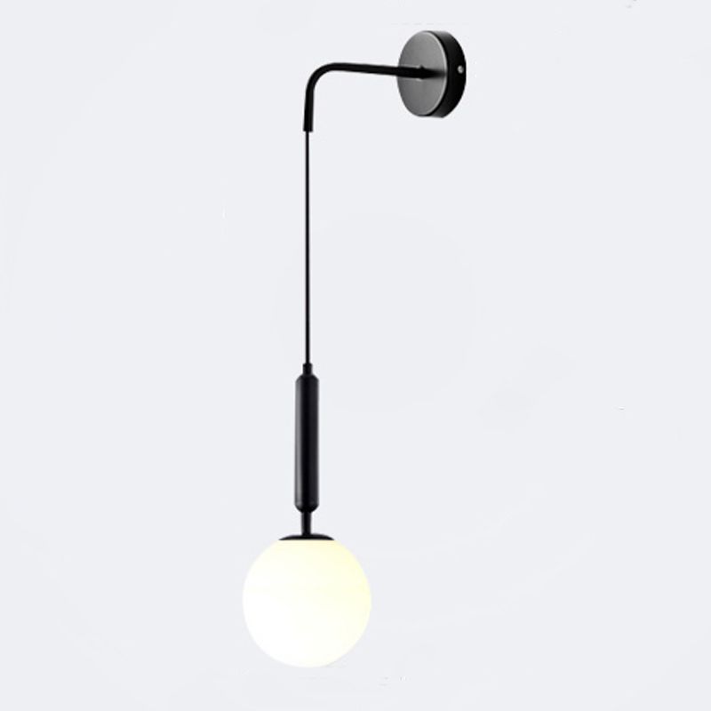 Glas kugelförmige Wandlampen zeitgenössische 1 leichte Wandleuchte Leuchten