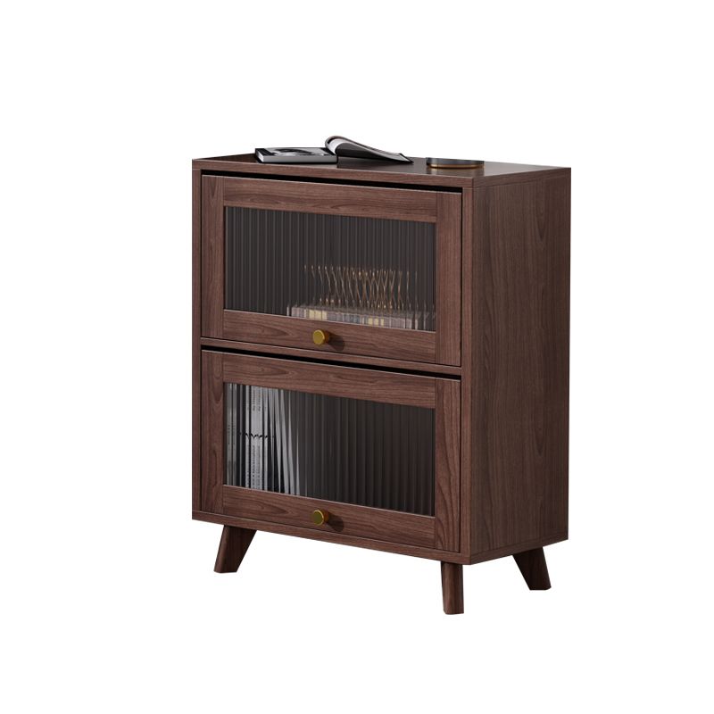 Contemporary Brown / Natural Wooden Cabinet, Rectangle Accent Cabinet