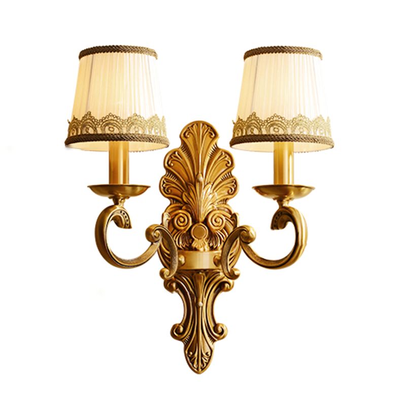 American Style Copper Vanity Light Cylinder Shape Vanity Lamp for Shower Room