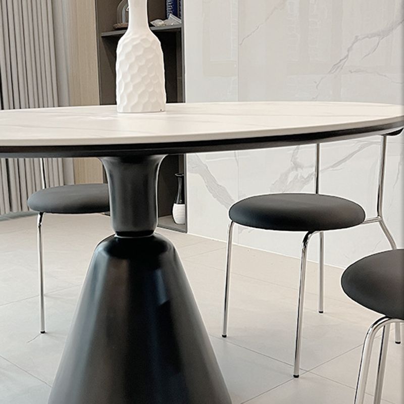 Contemporary Dining Room Dinner Table Round Pedestal Dining Table