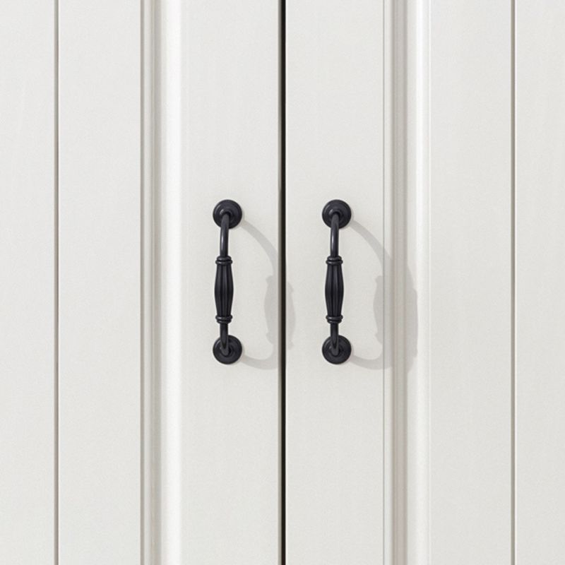 White Standard Cabinet Solid Wood Storage Cabinet with Drawer