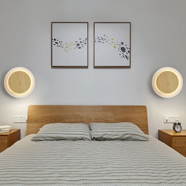 Finitura in legno Mobile sfumatura da muro da parete Minimalist LED SCONCE LUCE PER LAVOGLIA