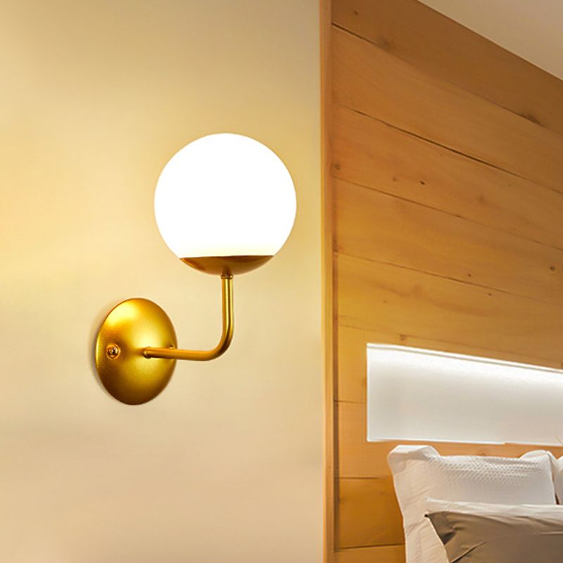 Oro Single Light Wall Sconce ANQUID OPAL GLAST Global Wall Lighting Secondo braccio ad angolo retto
