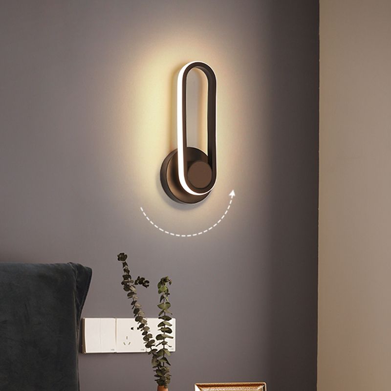 Apliques de pared oblata de estilo minimalista moderno placas de luz