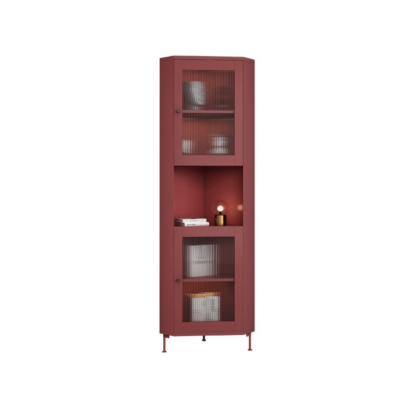 15.75" L * 15.75" W Storage Cabinet with Shelf and Glass Doors Triangle Cabinet