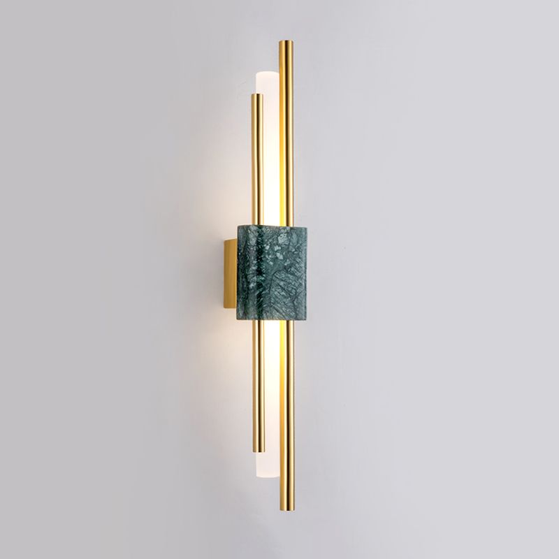 Metal Linear Shade Wall Sconce Modern Style 1 Light Wall Mount Light Fixture