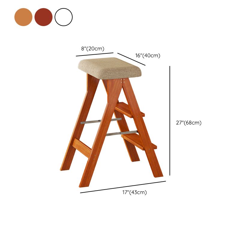 Modern Folding Bar Stool Wooden Backless Bar Stools for Dining Room