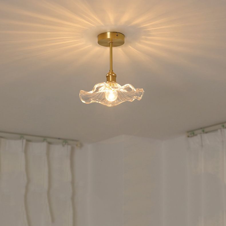 Creative Ceiling Light Modern Glass Flush Mount Light for Living Room