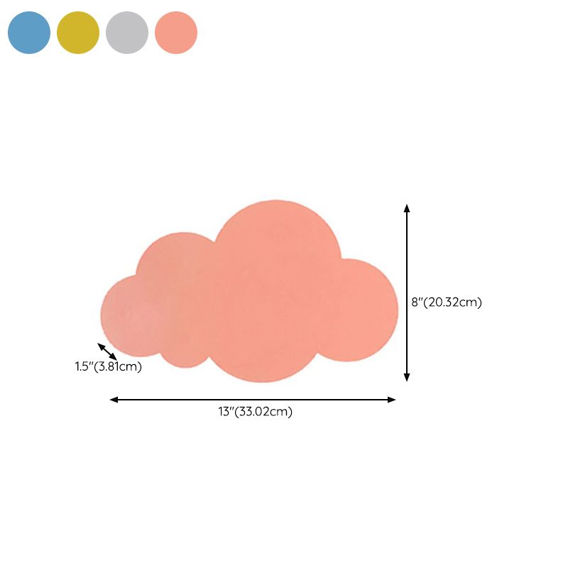 1-Light Cloud Sconce Light Kids Metal Sconce Light Fixture for Bedroom