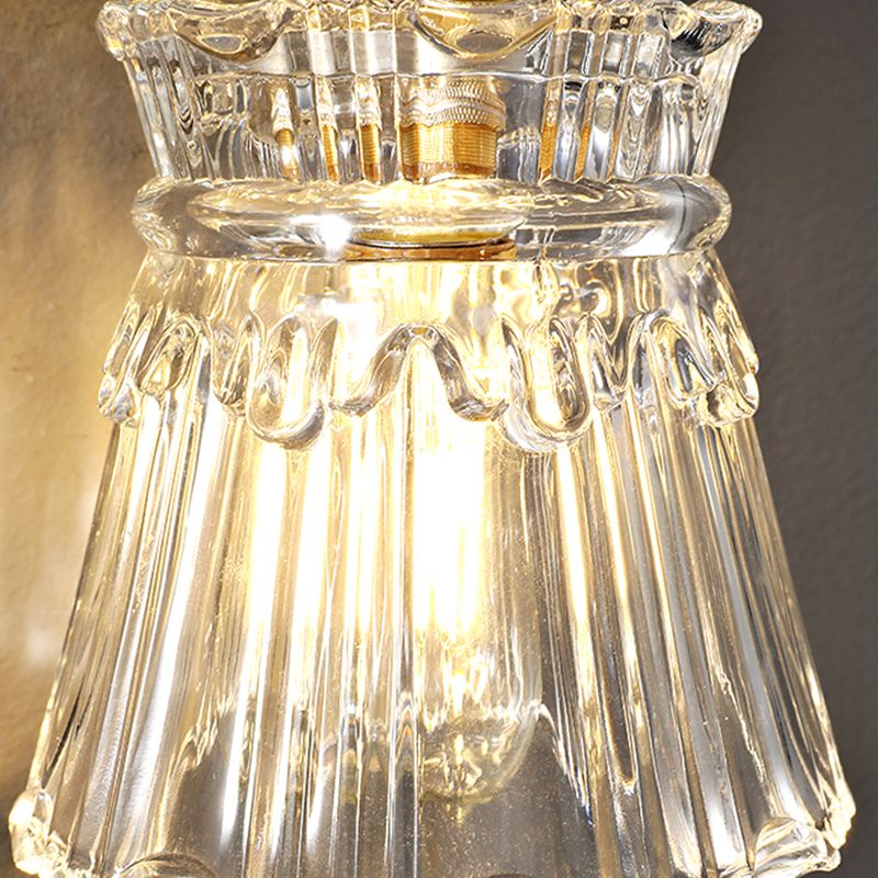 Modern Simple Wall Mounted Lamp Glass Wall Sconce for Living Room