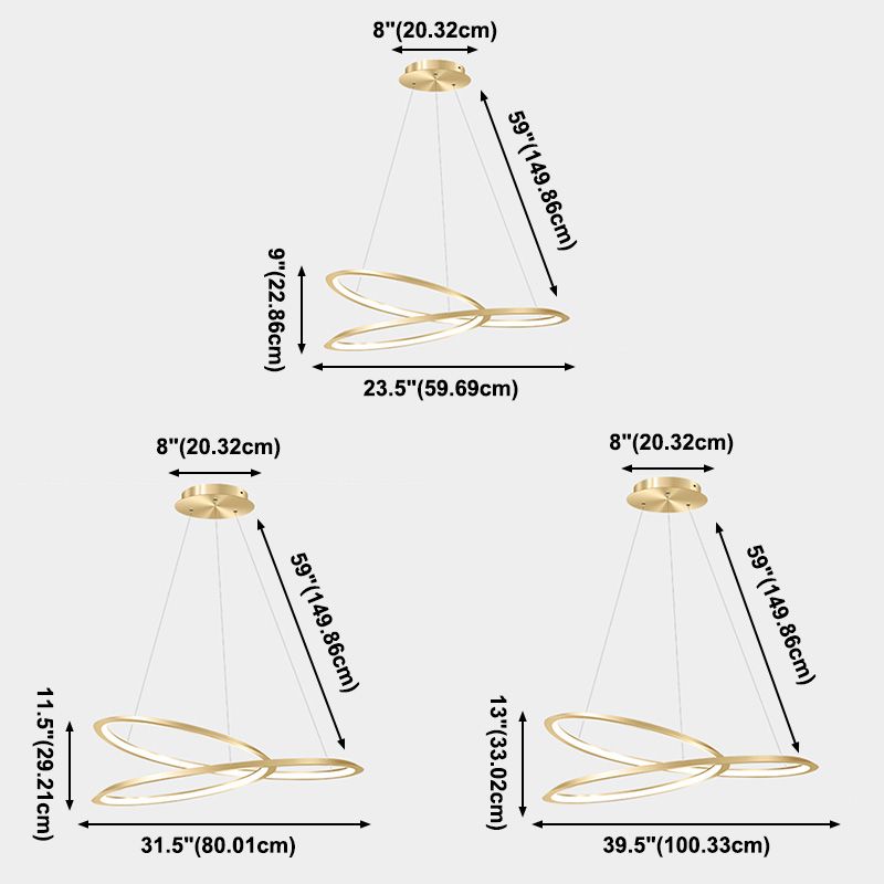 1 Light Twist Chandelier LED Modern Hanging Light Fixtures for Living Room Bedroom