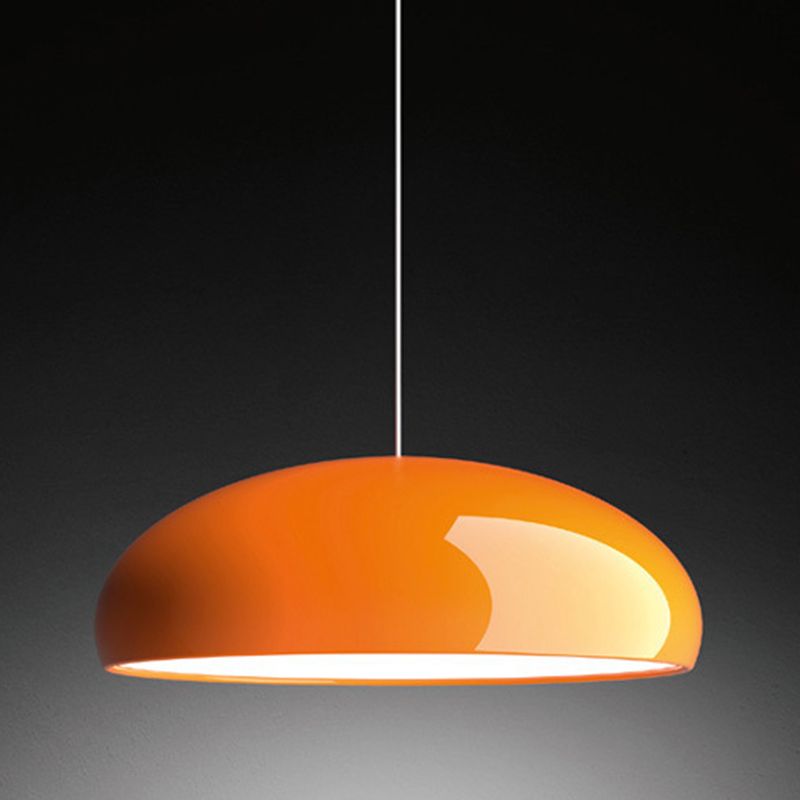 Macaron-stijl hangende verlichtingsarmatuur 1-licht hanglamp met aluminium voor woonkamer