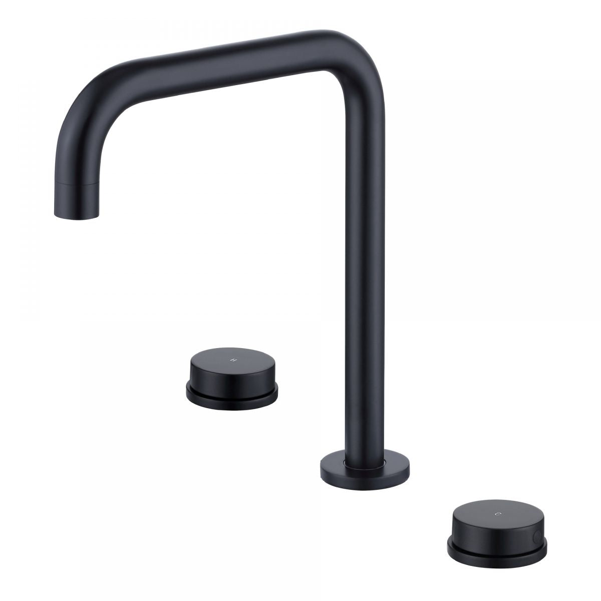 Glam Brass Widespread Bathroom Faucet 3 Hole Circular Vanity Faucet
