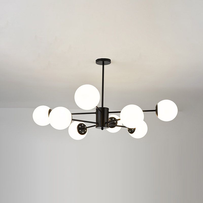Globe Chandelier Light Fixtures Modern Multi-Head Suspension Pendant Lamps