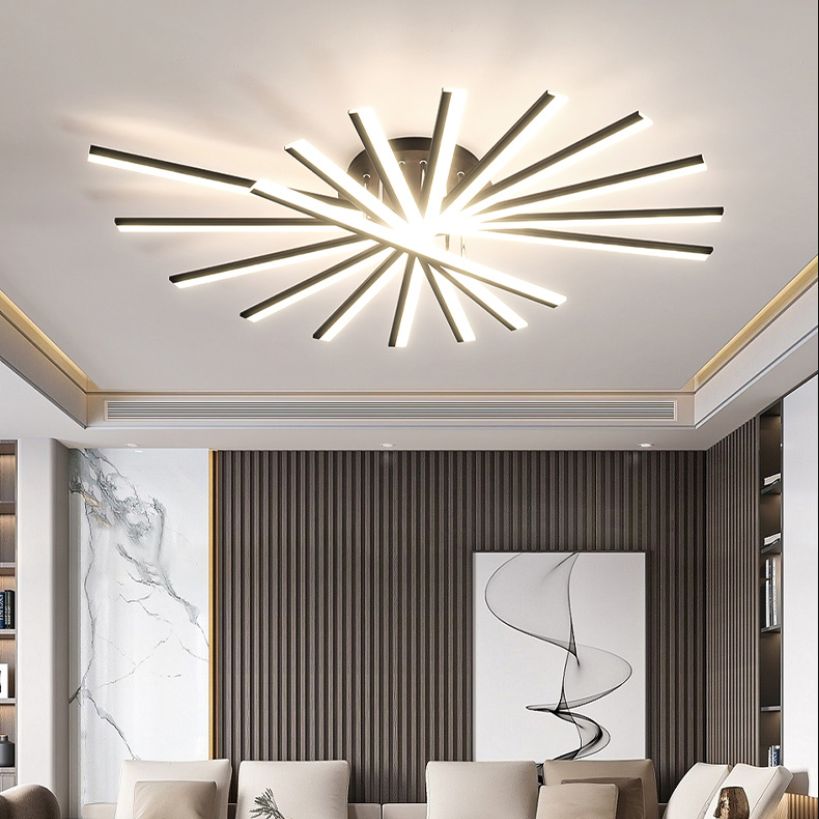 Montar lámparas de montaje de metal moderna Monte de altura LED para sala de estar