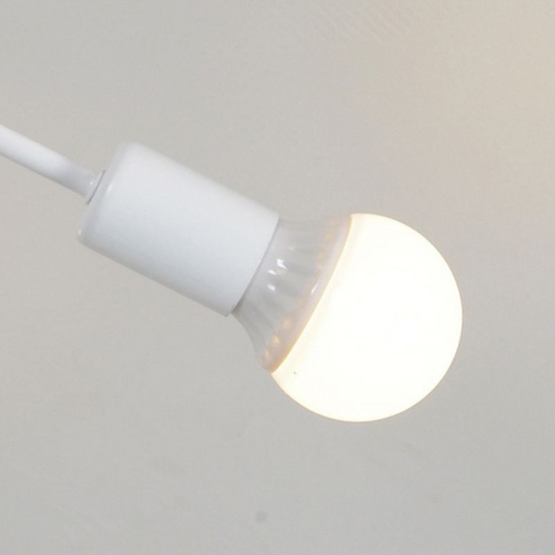 10 Lights Semi Flush Ceiling Light Mid-Century Metal Ceiling Light Fixture