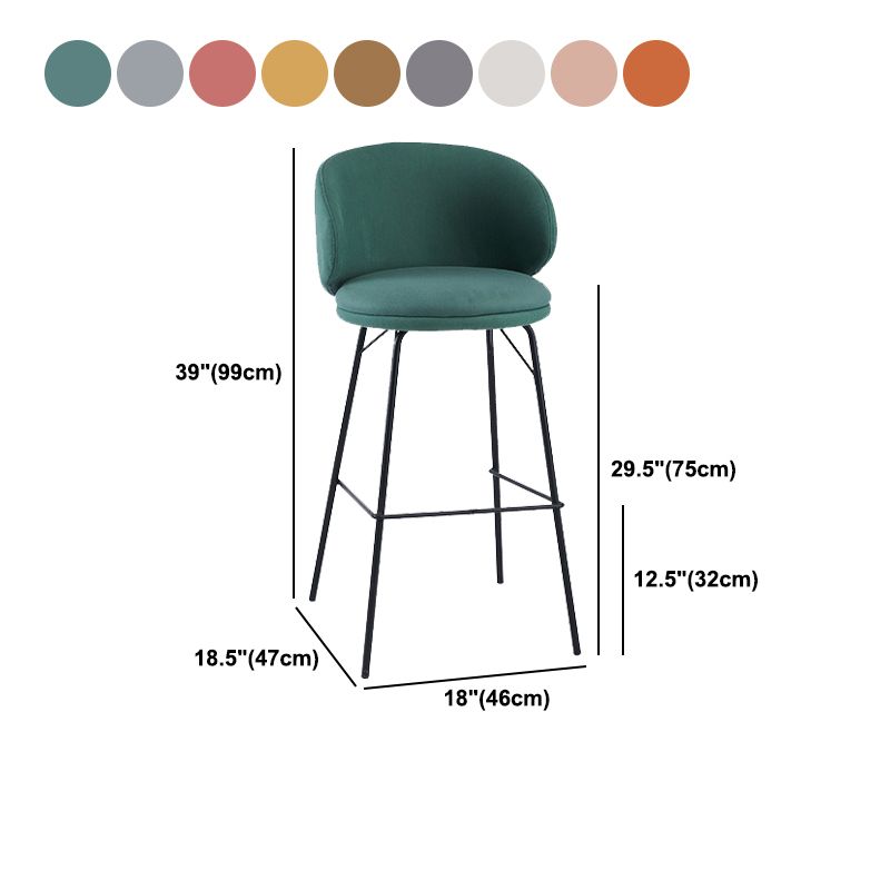 Modern Style Metal Bar-stool Bucket Counter Bar Stool for Home