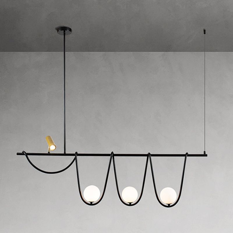 Pendre créatif moderne Light Metal 4-Light Island Light for Dining Room