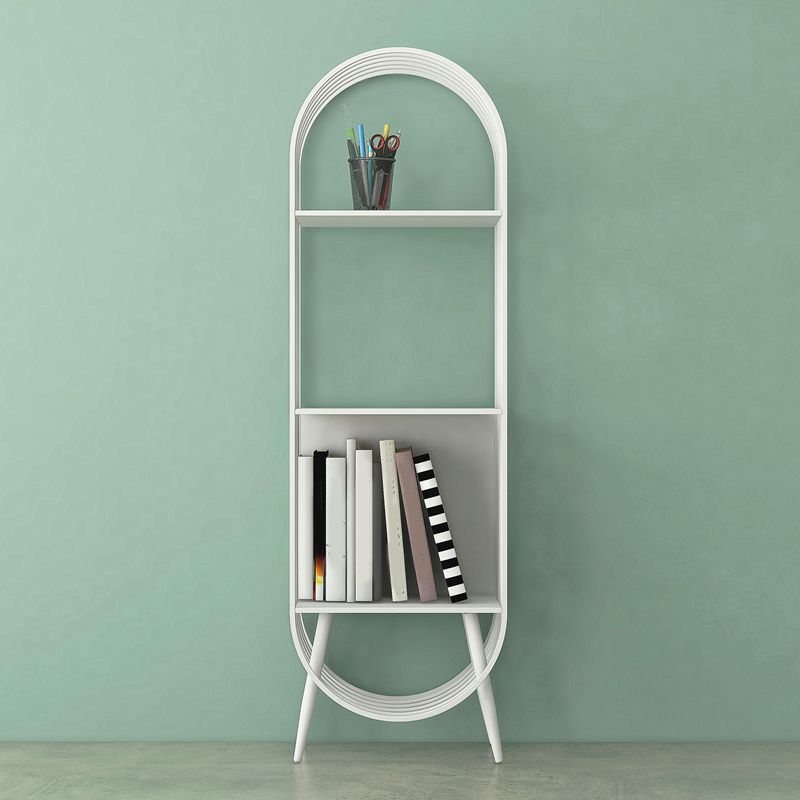 52"H Scandinavian 3-shelf Bookshelf Etagere Shelf Bookcase for Study Room