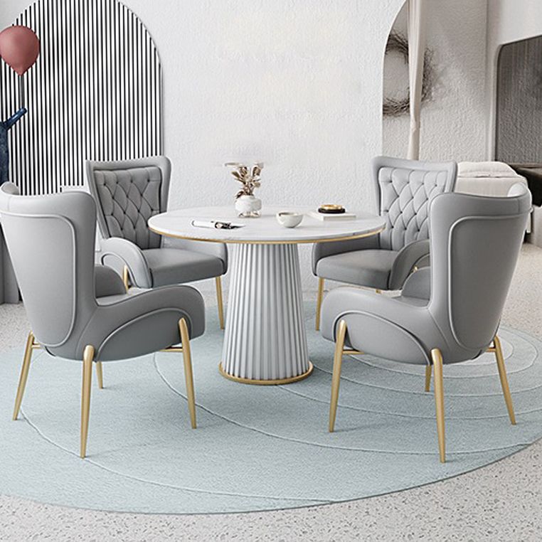 El comedor del metal de Glam preside el sillón tapizado para el uso del restaurante
