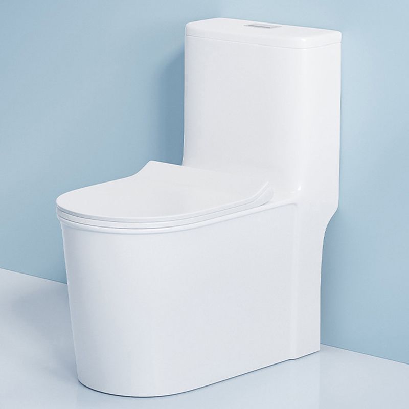 Traditional Floor Mounted Flush Toilet One Piece Toilet Siphon Jet Toilet