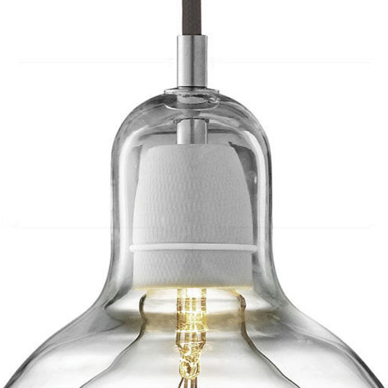 Nordic Style Bulb Pendant Lighting Fixture Glass Dinning Room Ceiling Pendant Light