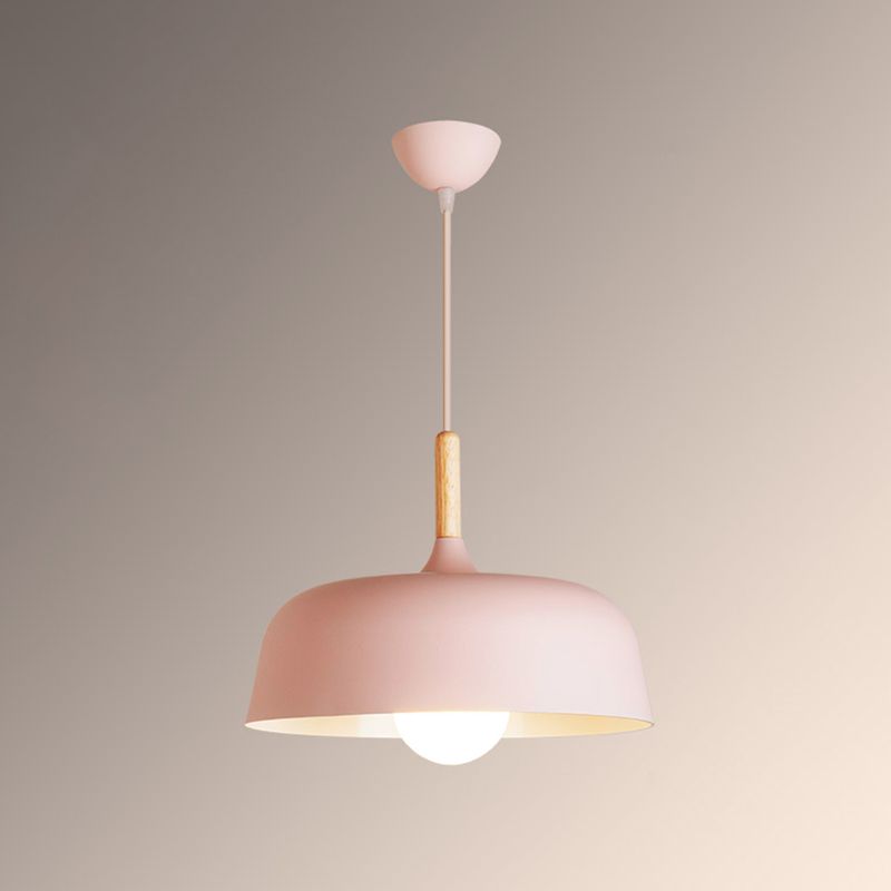 Cercle 1-Light Plafond Pendant Light Light Aluminium Lampe suspendue pour salle à manger