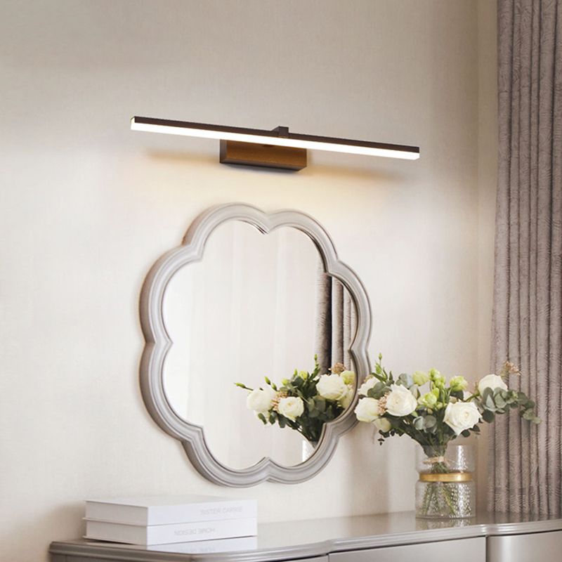 Modern Simple Style Aluminum Vanity Light Strip Shape Vanity Lamp for Shower Room