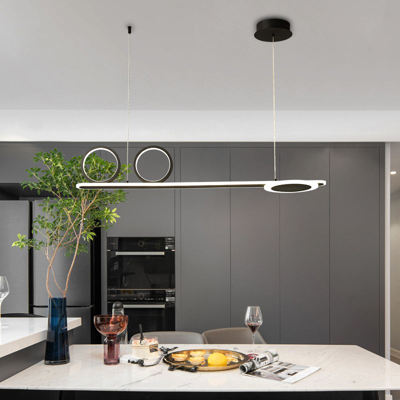 Salle à manger Modern Island LEDLING LINEAR 4 LUMILES PENDANT ALUMINUM LUMIN