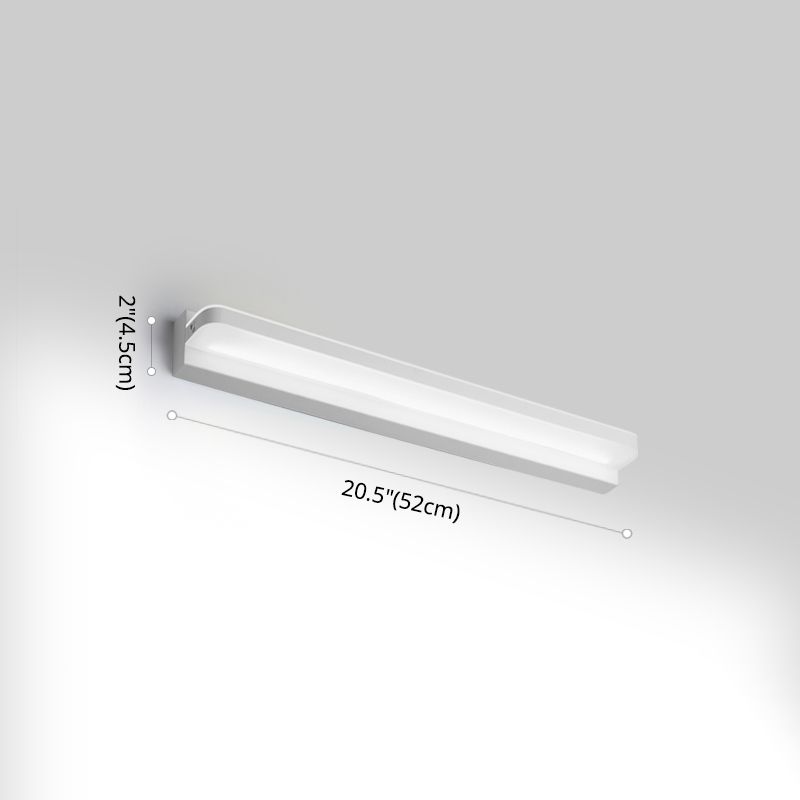 Lineare Waschtischbeleuchtung Ideen moderne Wandlampe in mehreren Sichtlosen für Badezimmer