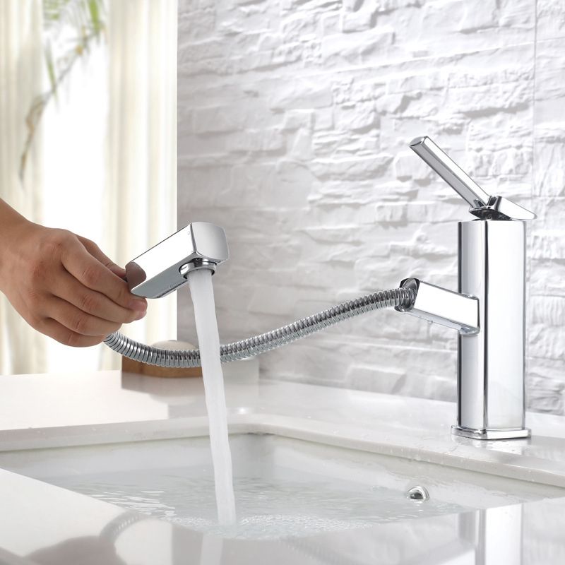 Glam Style Faucet Single Handle Centerset Faucet with Swivel Spout