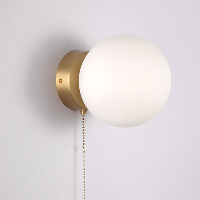 Kugelschattenglas Wandleuchter moderner einzelner leichter Wand Licht montiertes Licht