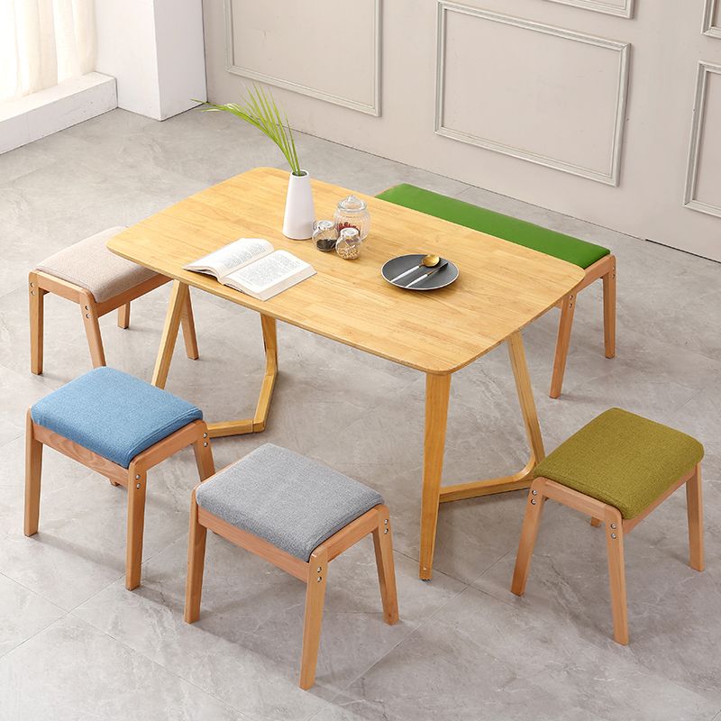 Modern Standard Yellow Rectangle Leather Water Resistant Indoor Standard