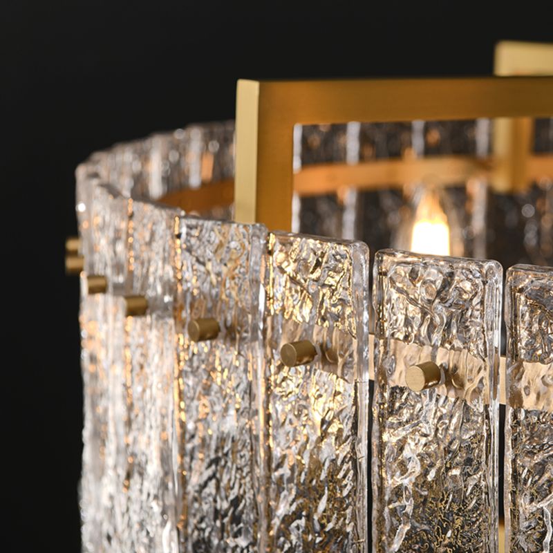 Bronze Glass Hanging Pendant Lights Contemporary Hanging Lamps for Living Room