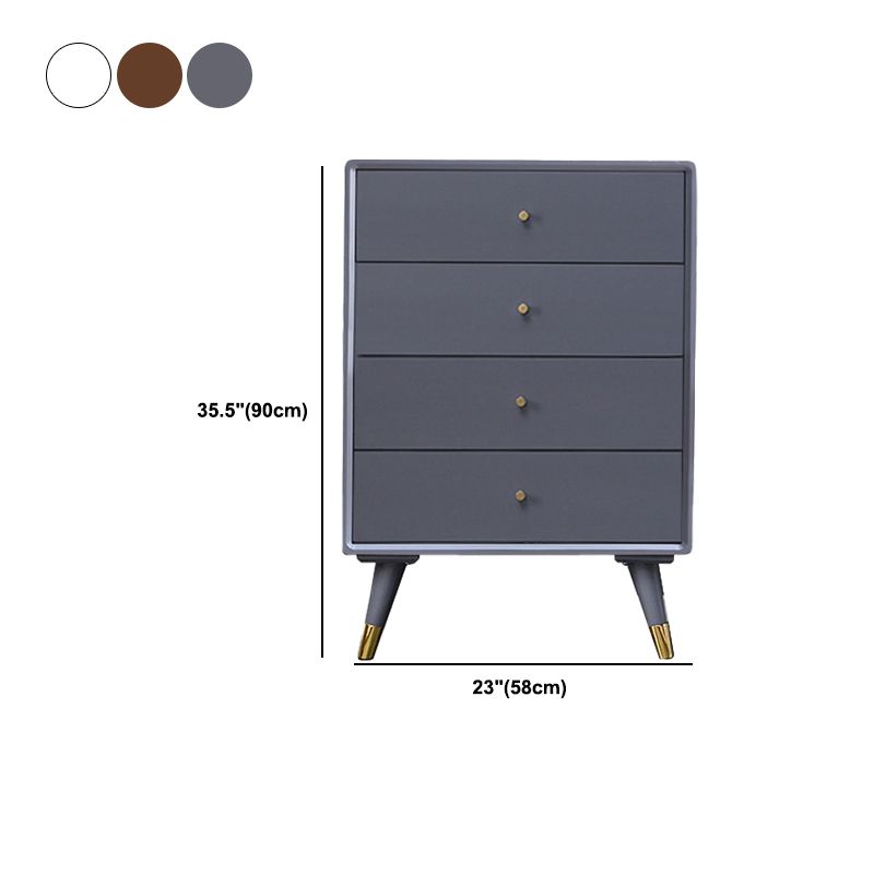 Solid Wood Accent Chest with 4/5/6/7 Drawers and Straight Legs