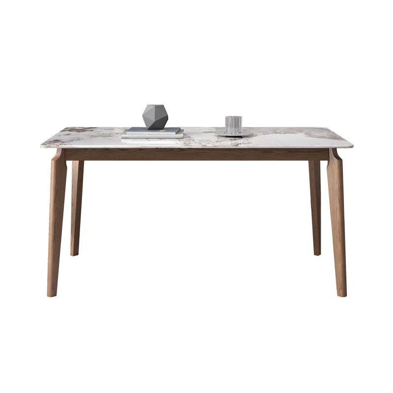 Sintered Stone Top Rechtecktisch mittelalterlich moderner Küchentisch mit 4 Beinen