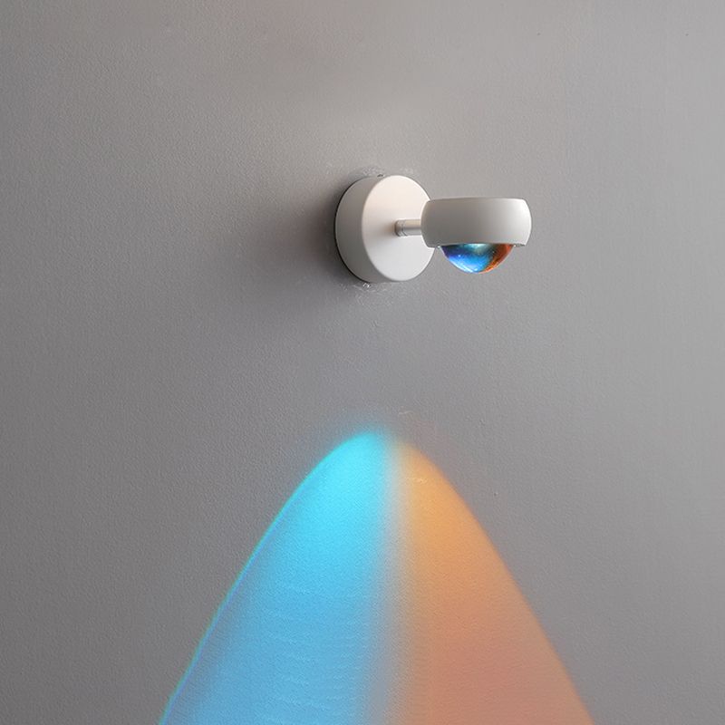 Éclairage mural géométrique en métal Style contemporain 1 luminaire mural lumineux