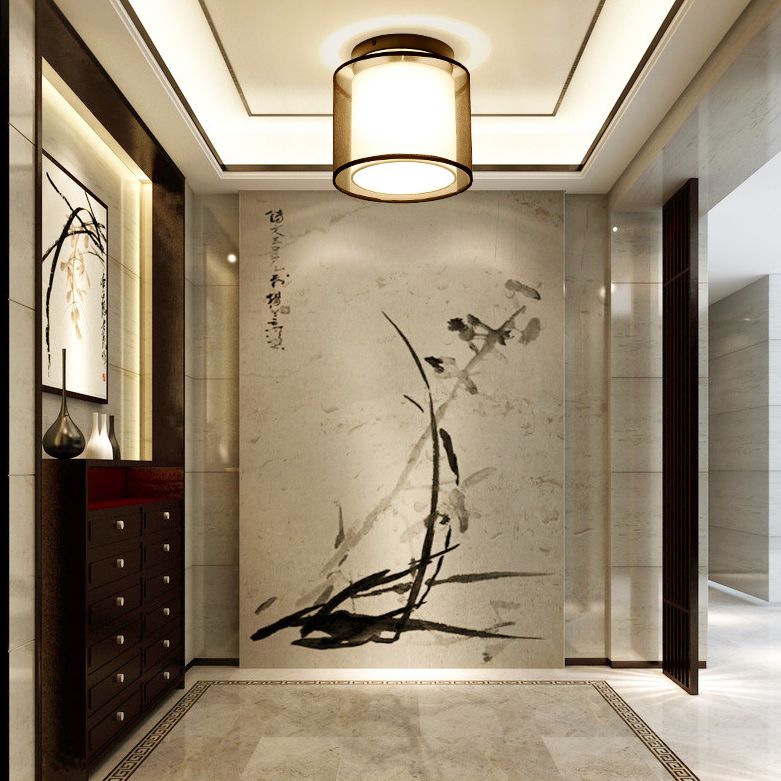 Éclairage semi-montage géométrique moderne Asle Asle Fleur