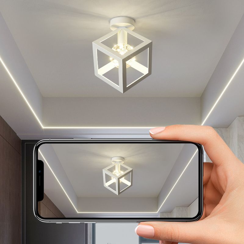 Industriële spoelverlichtingsarmaturen Geometrische metalen 1 lichtspoelmontagelampen